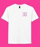 White & Pink Shark Tee