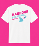 White & Pink Shark Tee