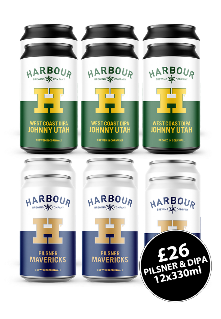 Harbour Brewing Co. Cornwall 12 cans Lager & DIPA Pack
