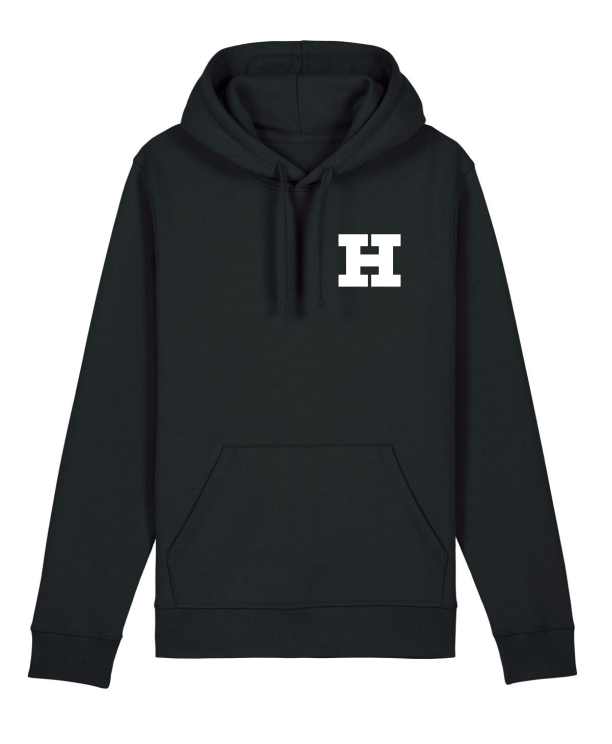 Thrasher half black on sale and white hoodie